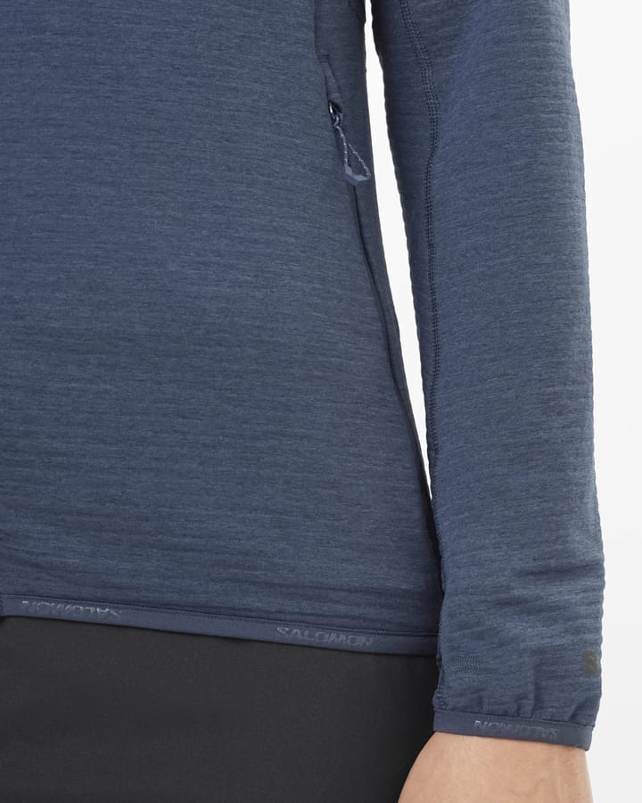 Salomon Women's Essential Lightwarm Hoodie Blue Nights Salomon