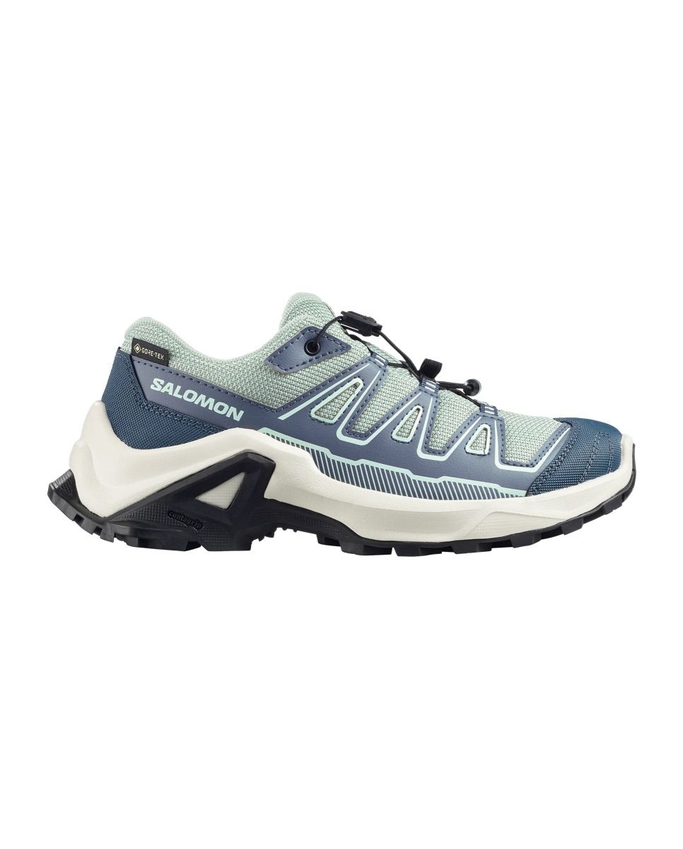 Salomon Kids' X Ultra GORE-TEX Green Milieu / Grisaille / Clearly Aqua