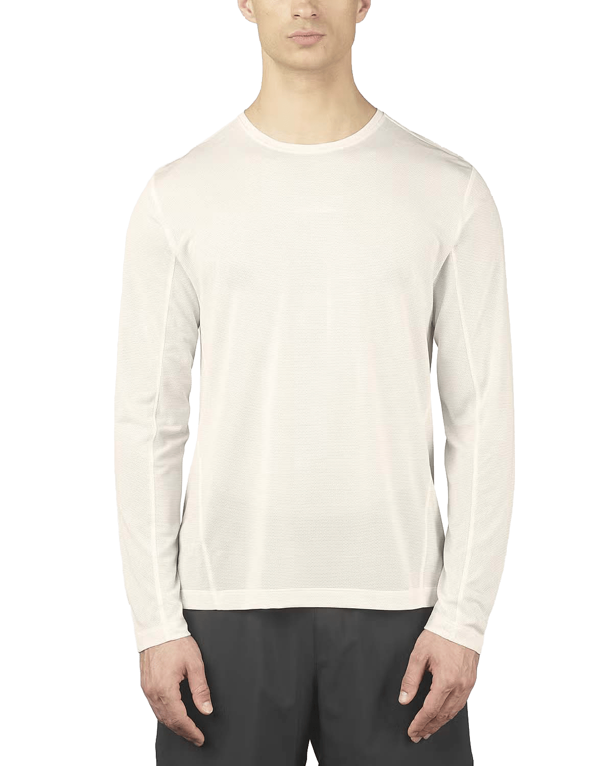 Salomon Men's Shkout Core Long Sleeve Tee Whisper White