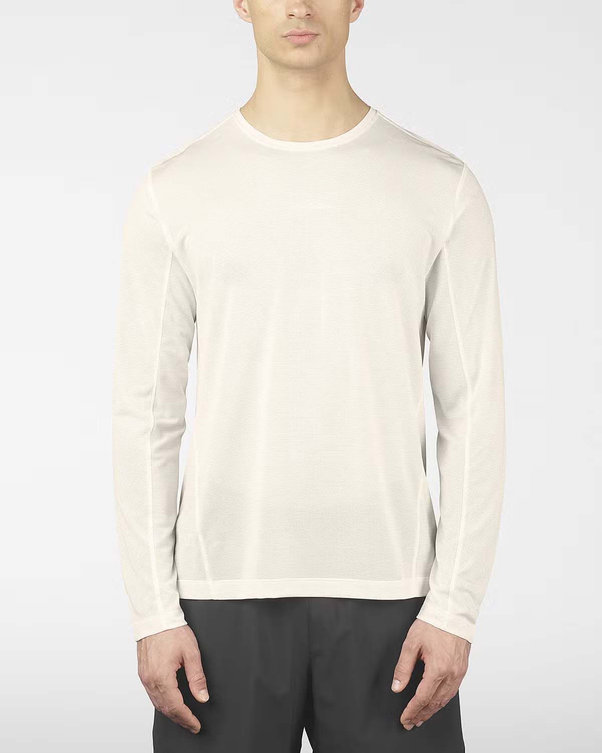 Salomon Men's Shkout Core Long Sleeve Tee Whisper White