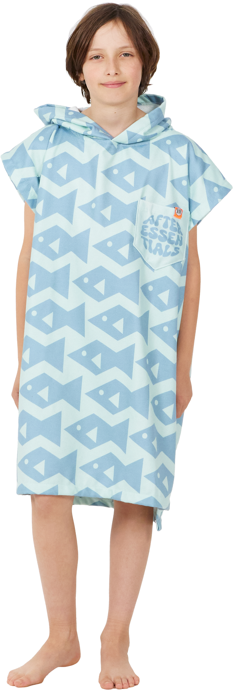After Essentials Kids' Poncho Square Fish  115-145 cm