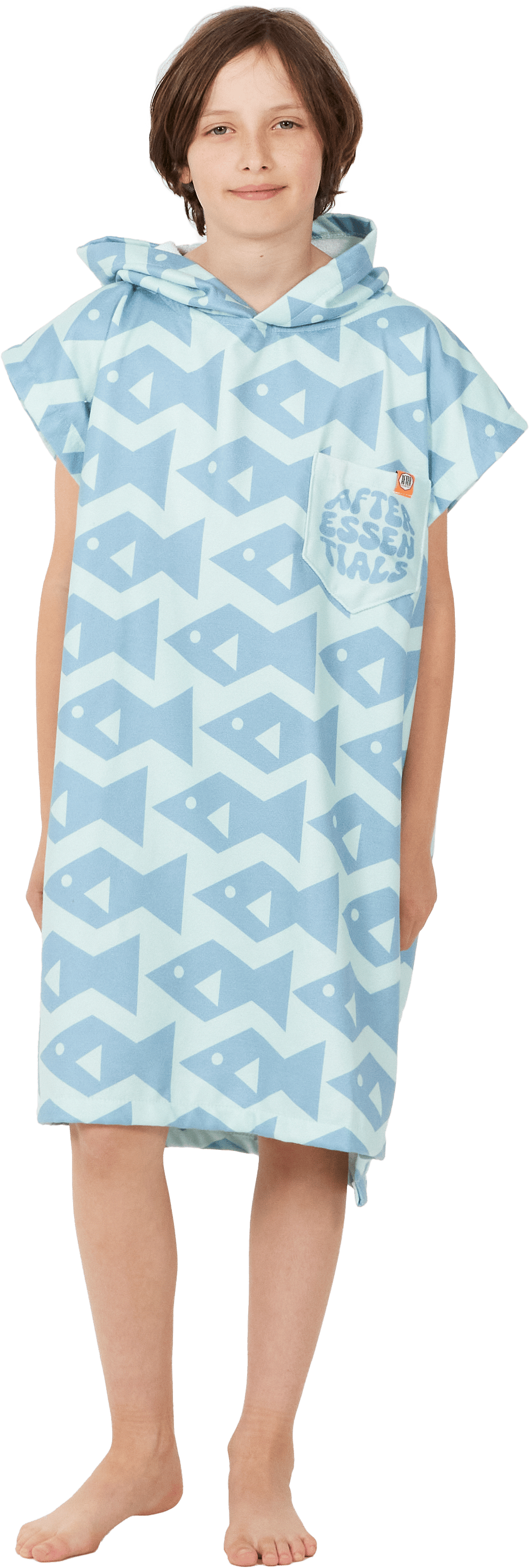 After Essentials Kids Poncho Square Fish