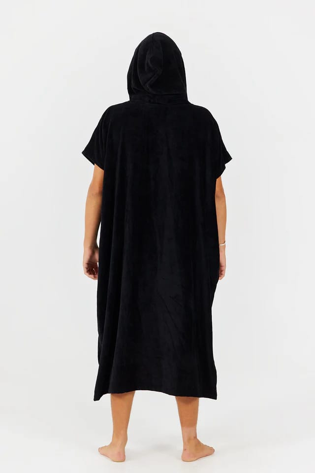 After Essentials Poncho Logo Black After Essentials