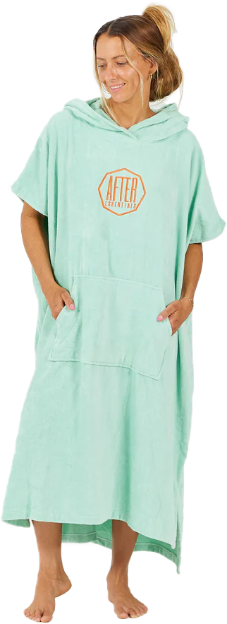 After Essentials Poncho Logo Mint  OneSize