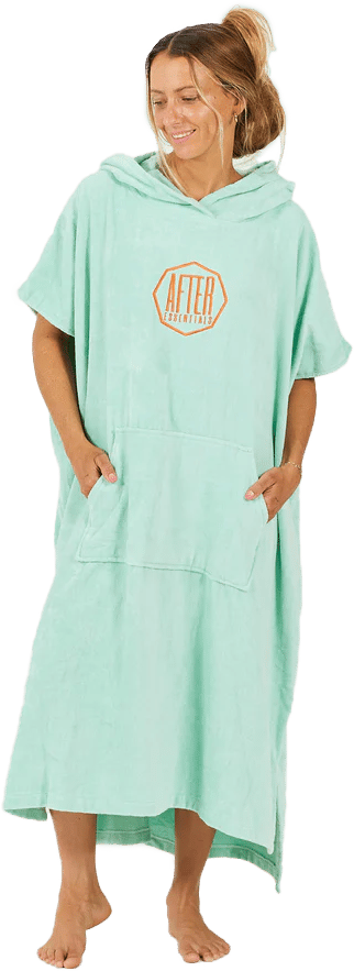 After Essentials Poncho Logo Mint