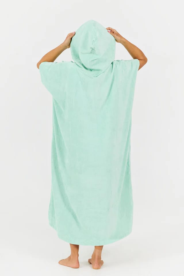 After Essentials Poncho Logo Mint After Essentials