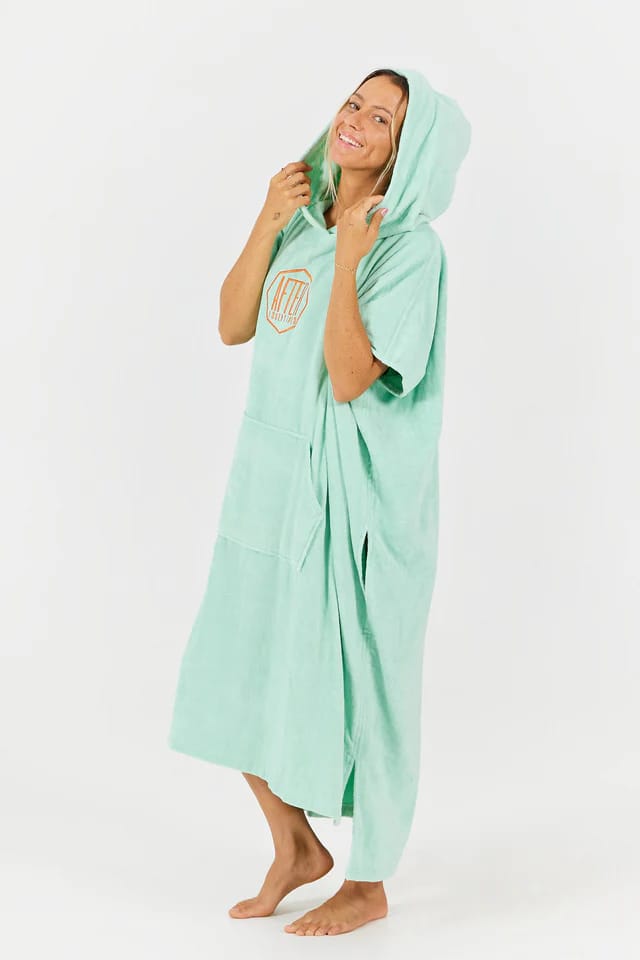 After Essentials Poncho Logo Mint After Essentials