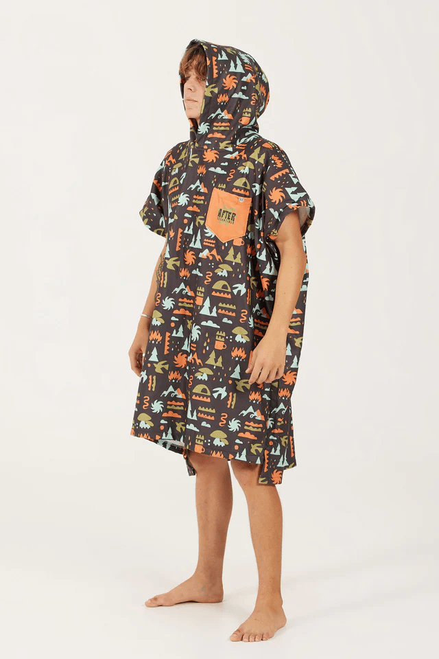 After Essentials Poncho Outdoor Trekking Black After Essentials