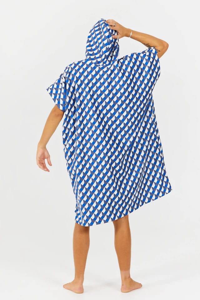 After Essentials Poncho Swim Club Vertigo Blue After Essentials