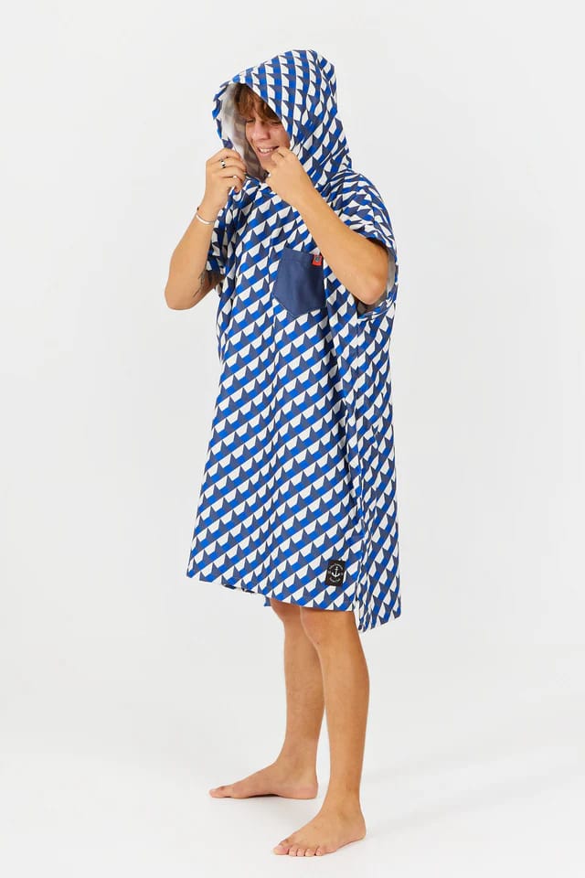 After Essentials Poncho Swim Club Vertigo Blue After Essentials