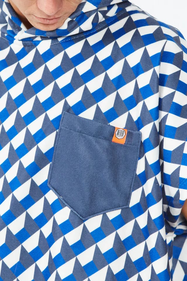 After Essentials Poncho Swim Club Vertigo Blue After Essentials