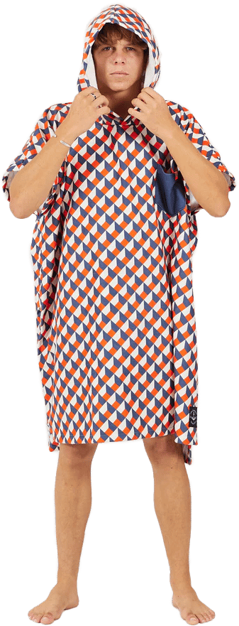 After Essentials Poncho Swim Club Vertigo Orange After Essentials