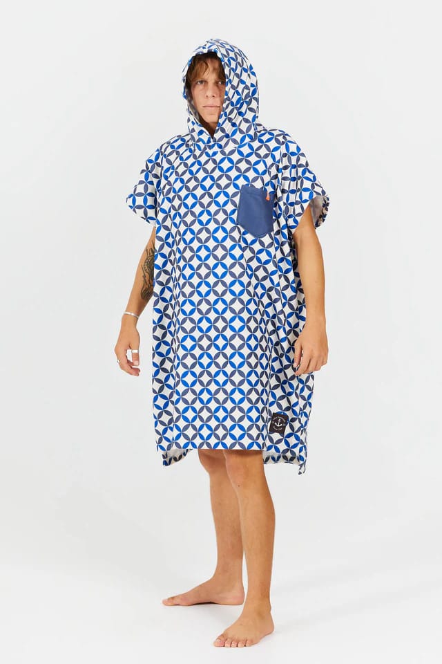 After Essentials Poncho Swim Club Vertigo Bluestar After Essentials