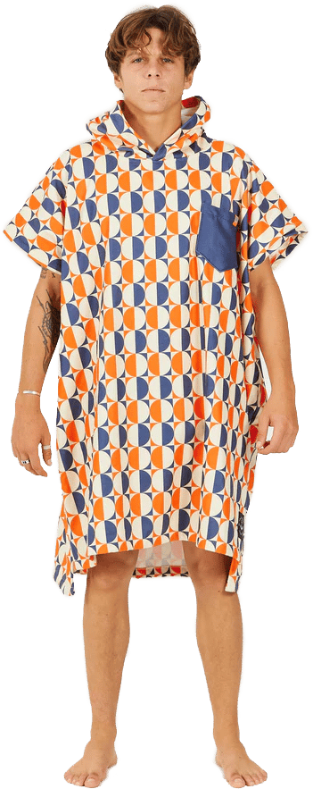 After Essentials Poncho Swim Club Vertigo Sun orange After Essentials