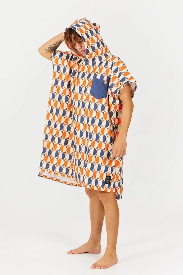 After Essentials Poncho Swim Club Vertigo Sun orange After Essentials