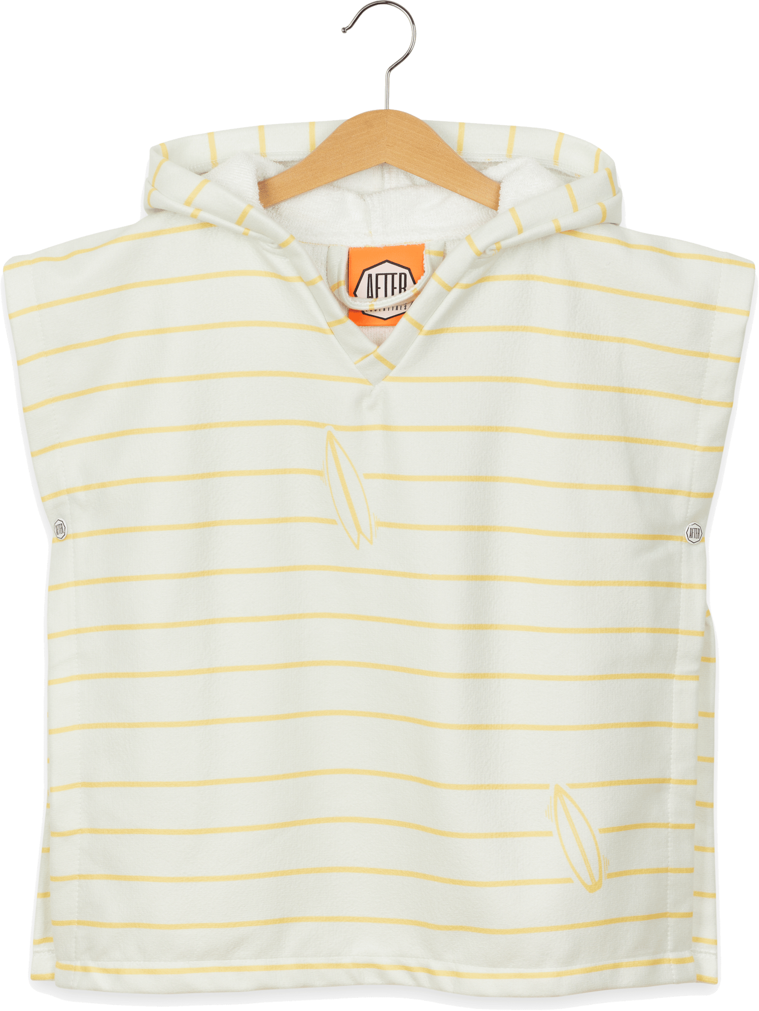After Essentials Baby Snap-Button Poncho Surf Stripes