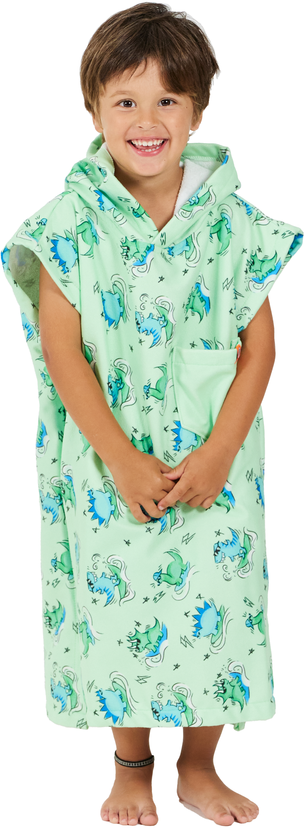 After Essentials Baby Poncho Dino Green  89–110 cm