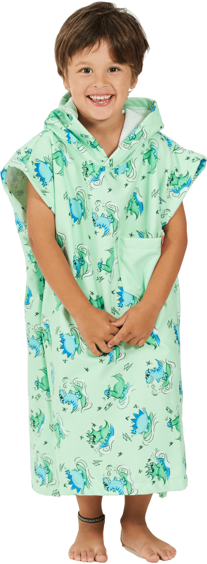 After Essentials Baby Poncho Dino Green After Essentials