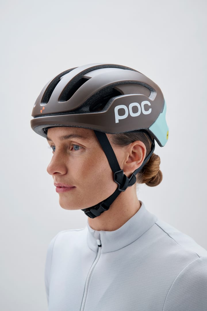 POC Omne Air Mips Cycling Helmet Bronzite Brown Matt/Lazurite Blue Matt POC