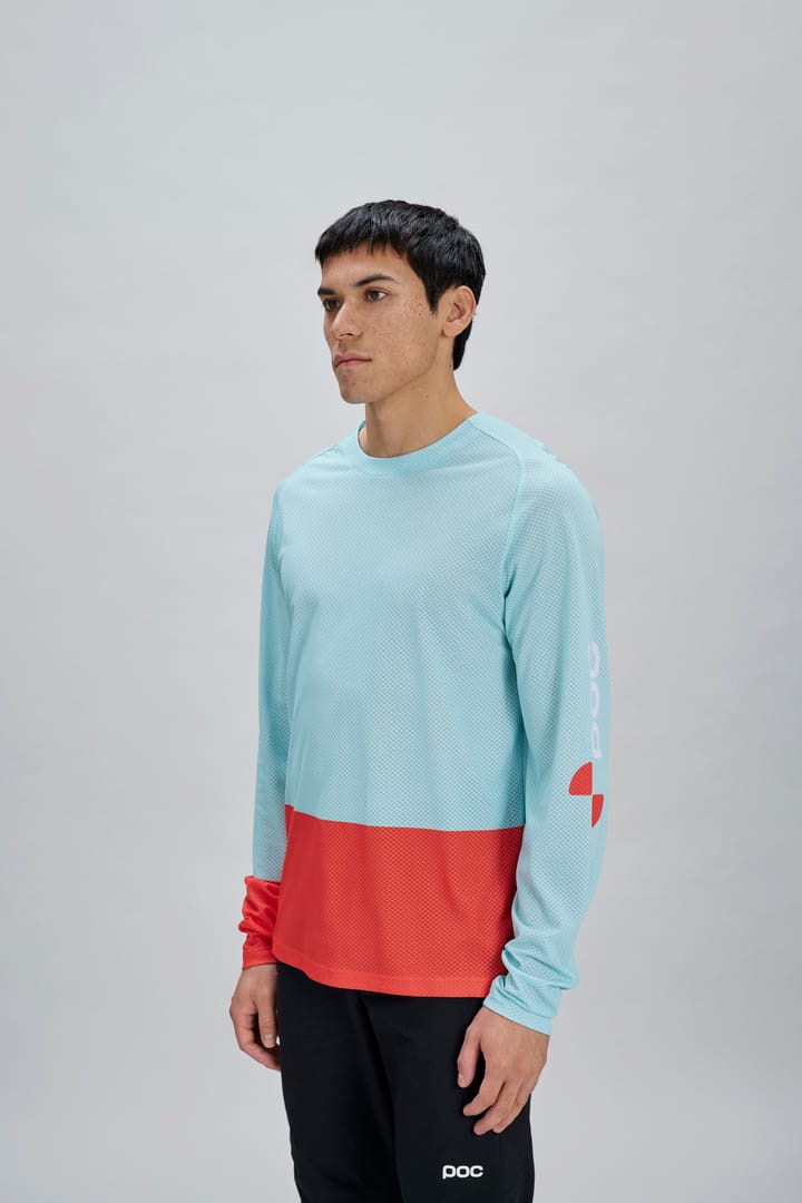 POC Men's Motion Air Long Sleeve MTB Jersey Lazurite Blue/Carnelian Orange POC