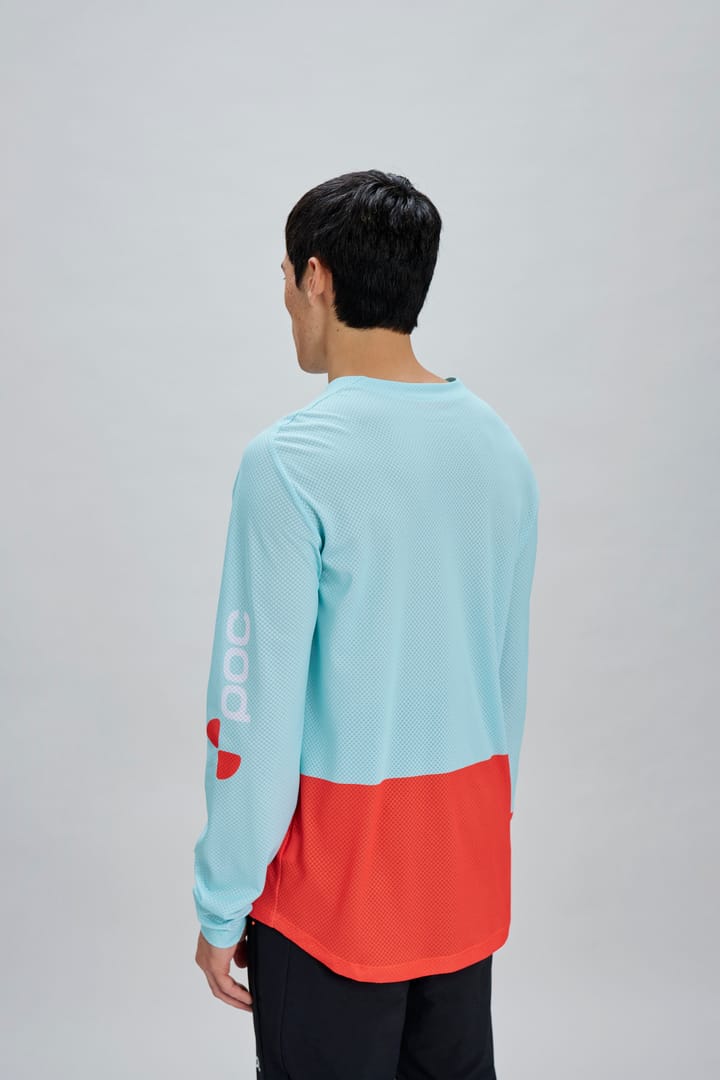 POC Men's Motion Air Long Sleeve MTB Jersey Lazurite Blue/Carnelian Orange POC