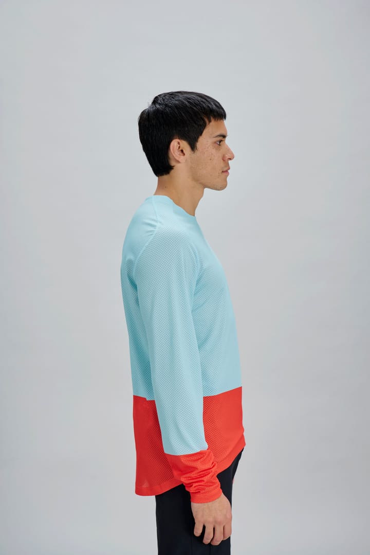 POC Men's Motion Air Long Sleeve MTB Jersey Lazurite Blue/Carnelian Orange POC