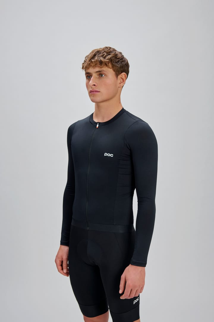 POC Men's Cadence Long Sleeve Cycling Jersey Uranium Black POC