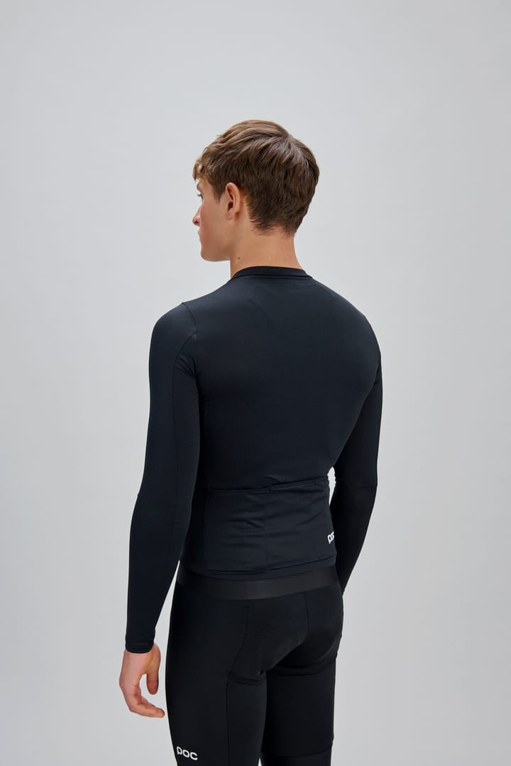 POC Men's Cadence Long Sleeve Cycling Jersey Uranium Black POC
