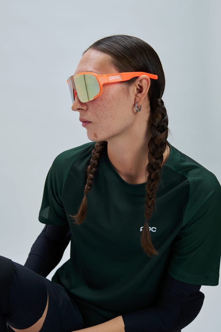 POC Aspire Bike Sunglasses Fluo. Orange Translucent/Clarity Road/Partly Sunny Gold POC