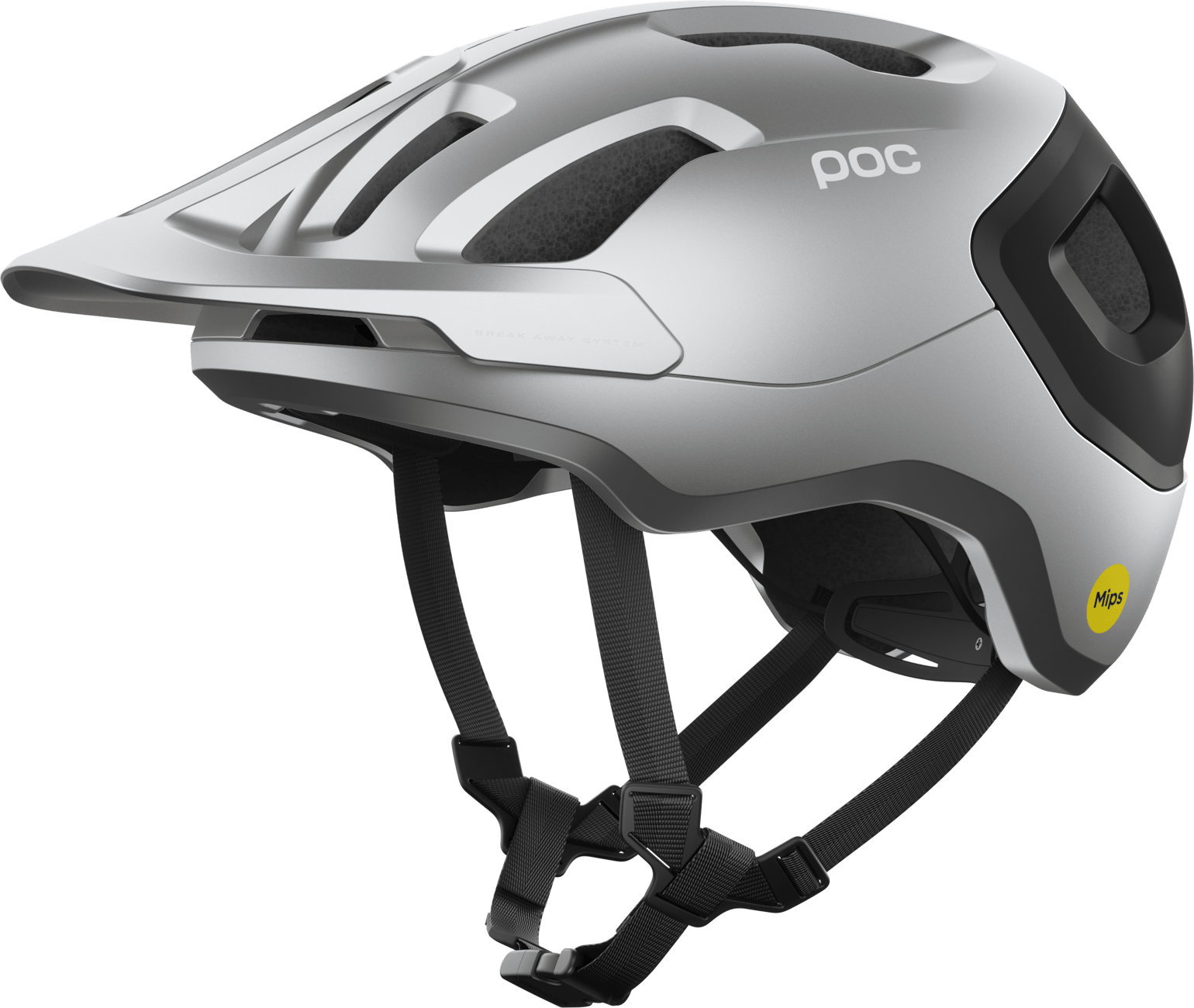 POC Axion Race Mips Uranium Black/Argentite Silver Matt