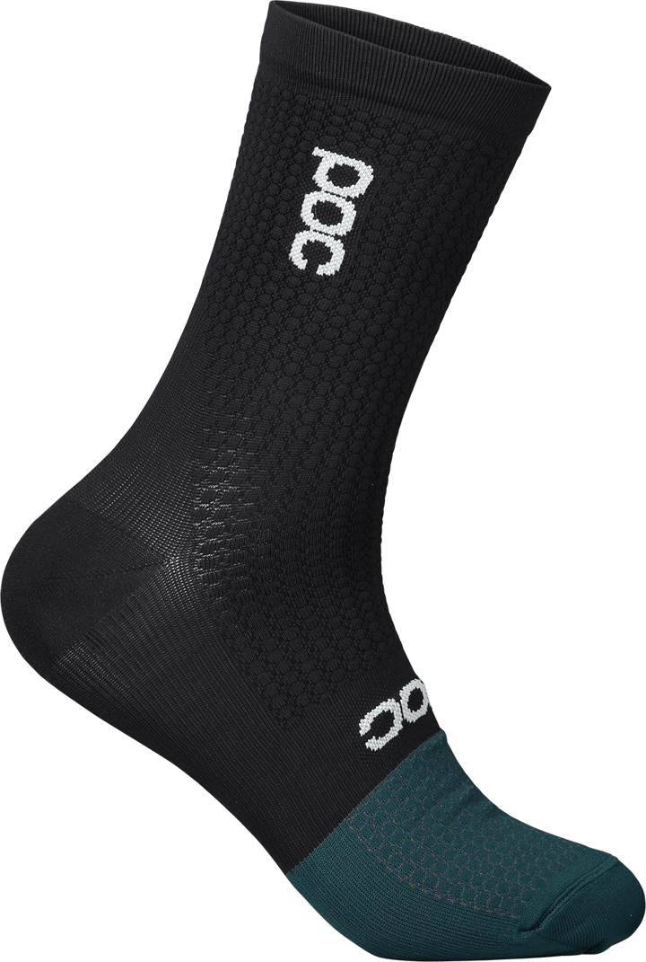 POC Flair Sock Mid Epidote Green/Uranium Black POC