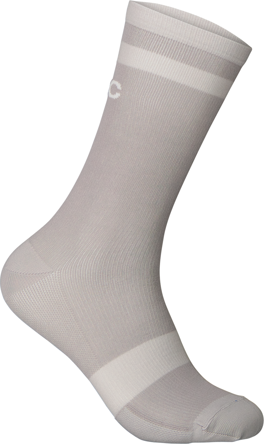 POC Lure MTB Sock Long Light Sandstone Beige/Moonstone Grey