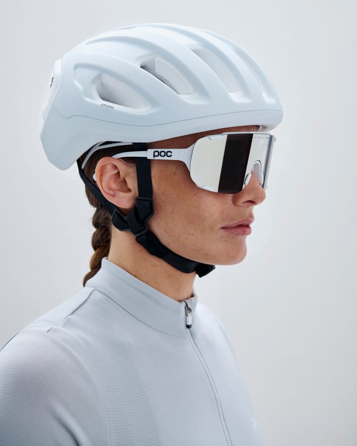 POC Devour Mid Bike Sunglasses Hydrogen White/Clarity Road/Sunny Silver POC
