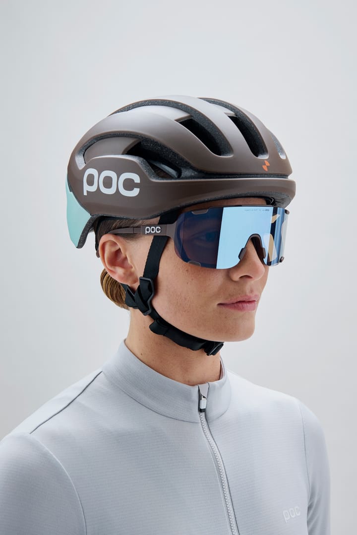 POC Devour Mid Bike Sunglasses Bronzite Brown/Clarity Universal/Sunny Turquoise POC
