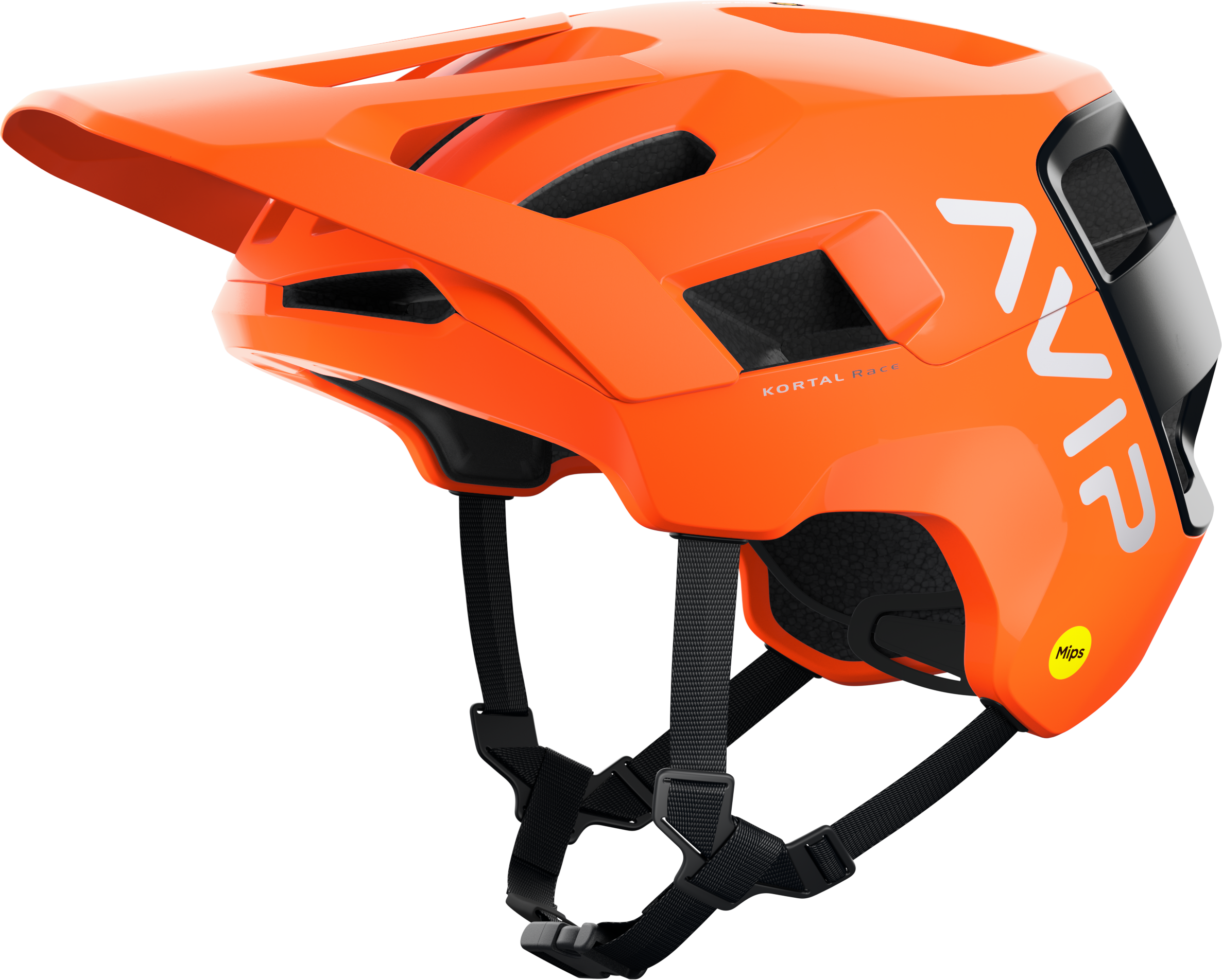 Kortal Race Mips Fluorescent Orange AVIP/Uranium Black Matt XL/XXL, Fluorescent Orange AVIP/Uranium Black Matt
