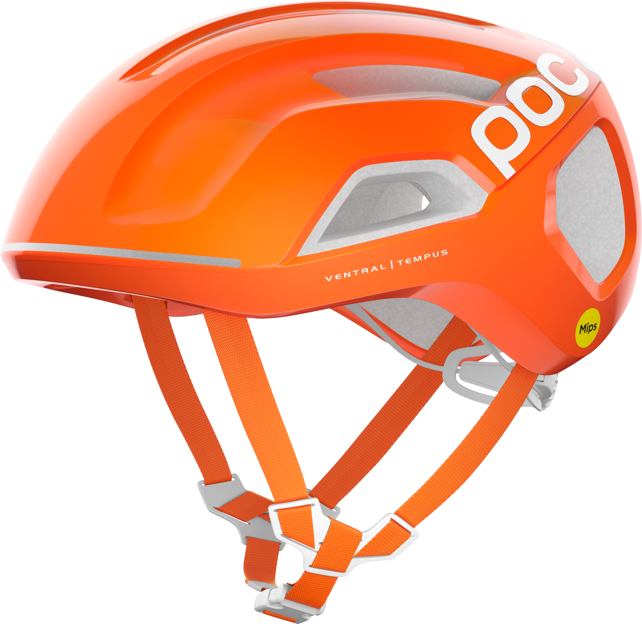 POC Unisex Ventral Tempus Mips Fluorescent Orange AVIP Sykkelhjelmer M/54-59cm