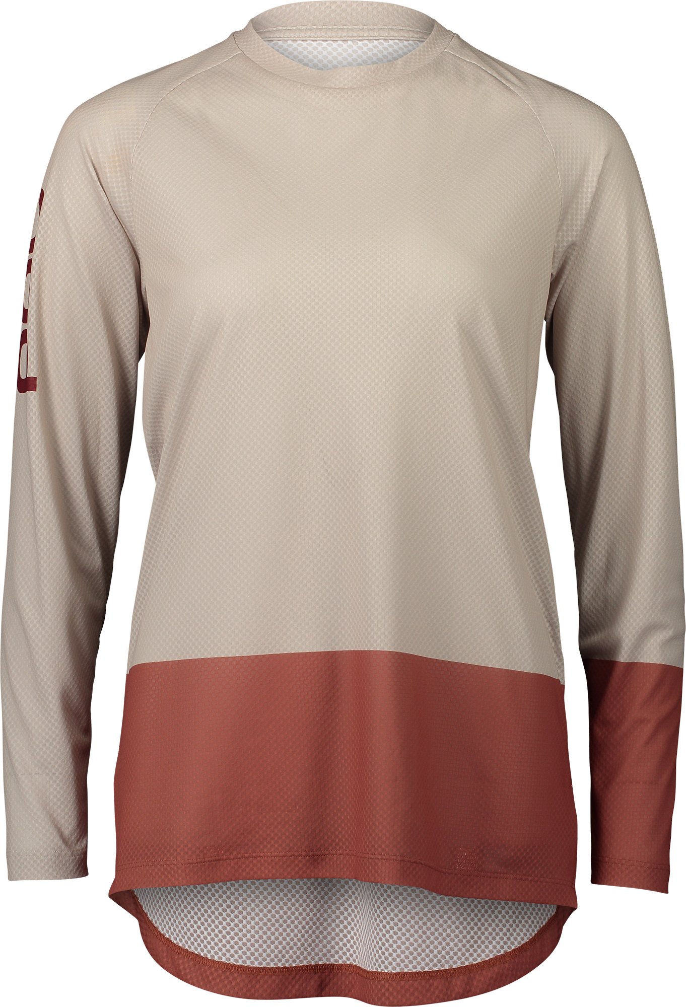 POC Women's MTB Pure LS Jersey Light Sandstone Beige/Himalayan Salt