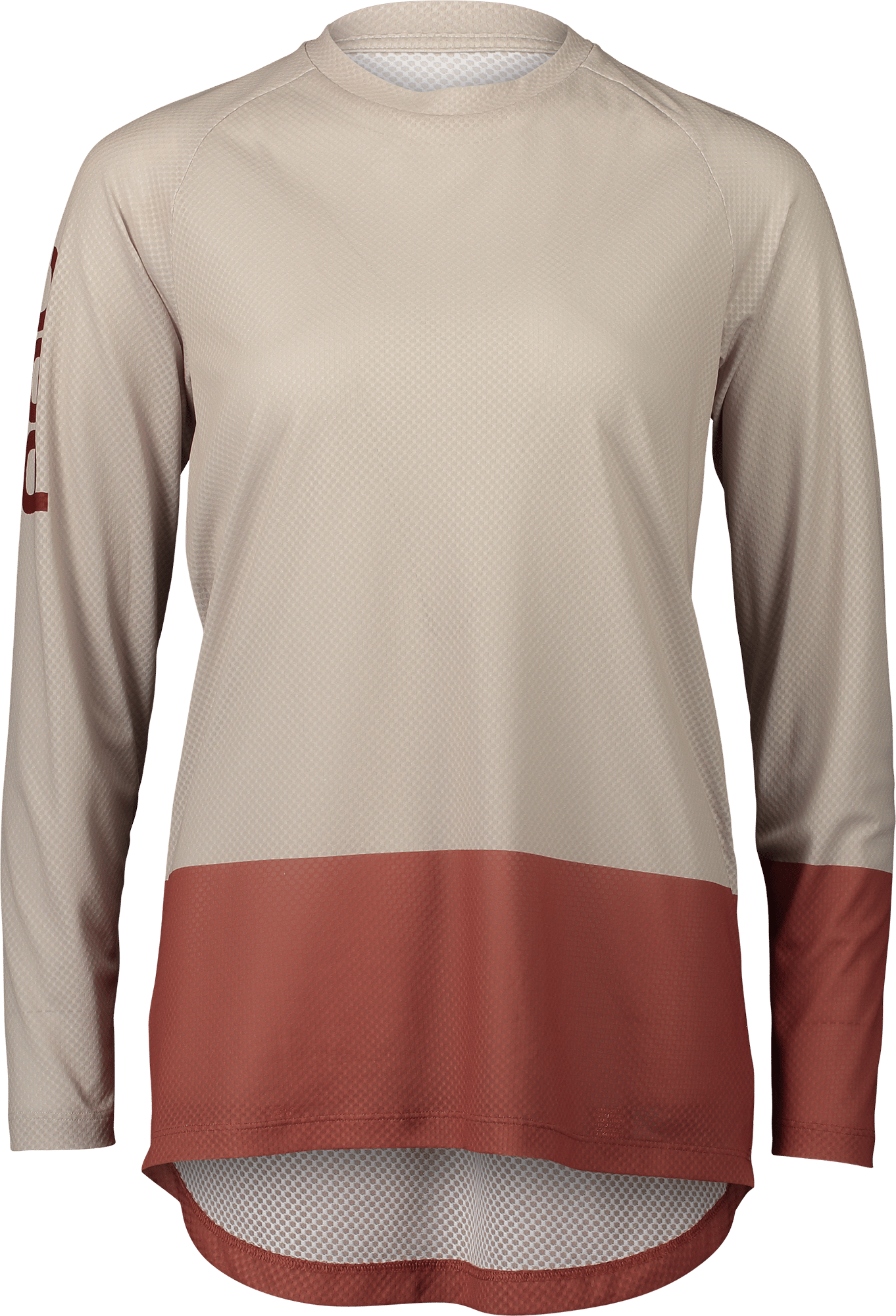 POC Women's MTB Pure LS Jersey Light Sandstone Beige/Himalayan Salt