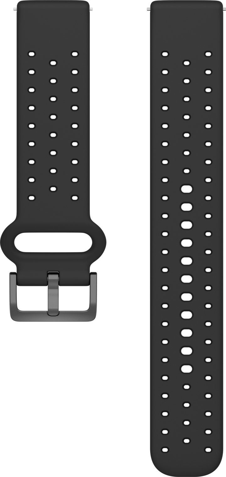 Polar Silicone Wristband 20 Mm Black/Grey Polar