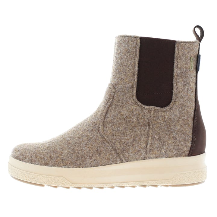 Pomar Women's Malla Gore-Tex Felt Chelsea Boot Sand Felt/Bark Waxy Pomar