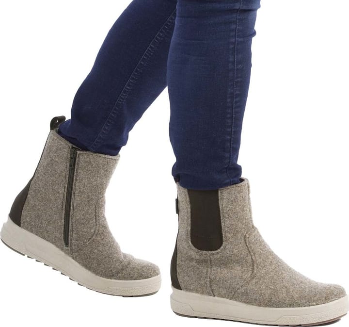 Pomar Women's Malla Gore-Tex Felt Chelsea Boot Sand Felt/Bark Waxy Pomar