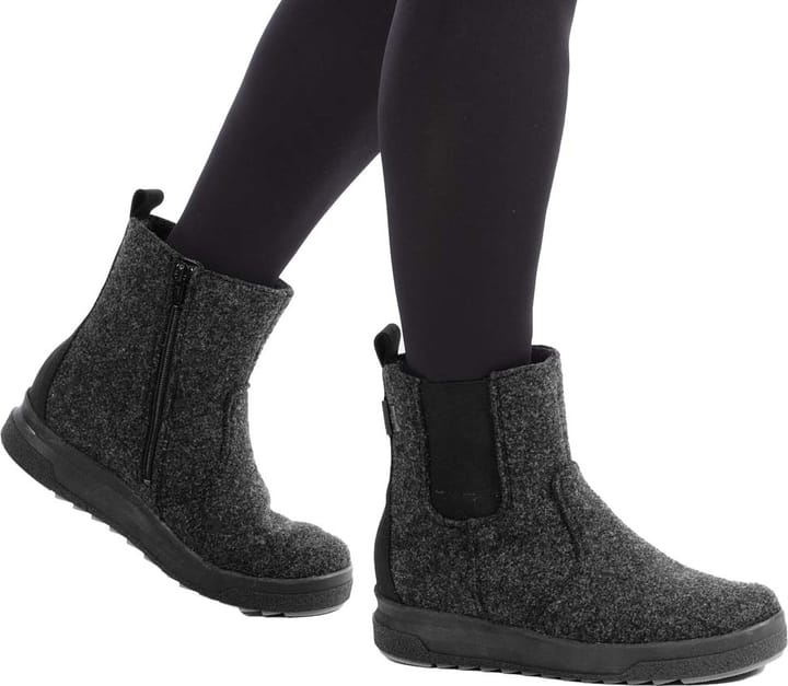 Women's Malla Gore-Tex Felt Chelsea Boot Granit Felt/Black Waxy Pomar