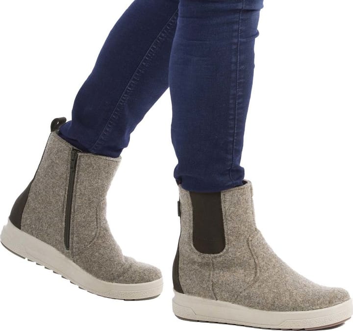 Pomar Women's Malla Gore-Tex Felt Chelsea Boot Sand Felt/Bark Waxy Pomar