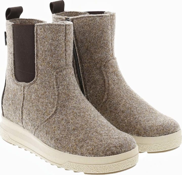 Pomar Women's Malla Gore-Tex Felt Chelsea Boot Sand Felt/Bark Waxy Pomar