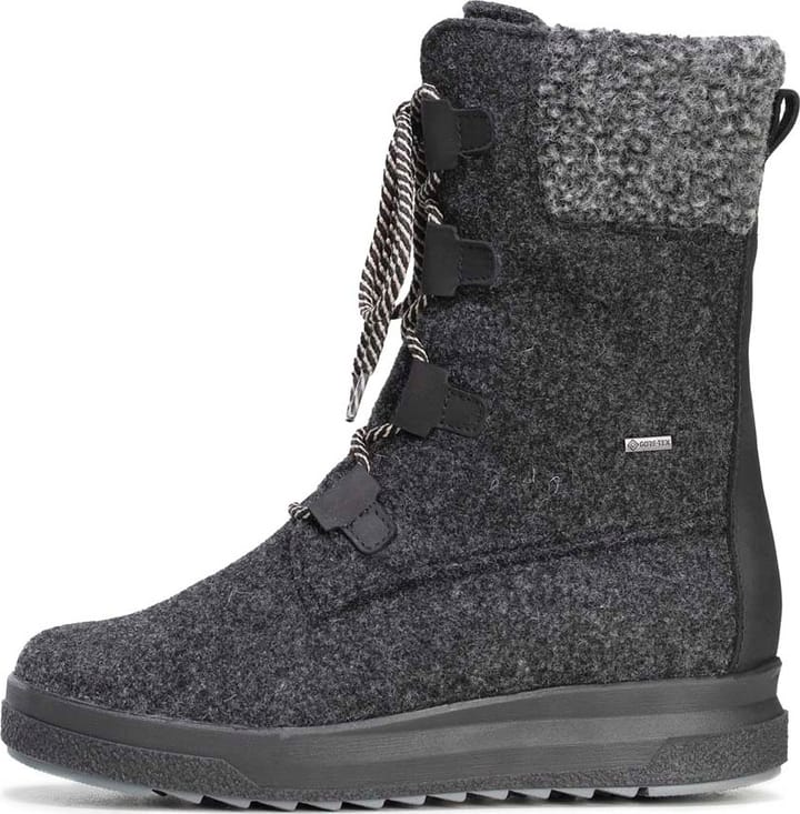 Pomar Women's Reki Gore-Tex Felt Boot Granit Felt/Black Waxy Leather Pomar