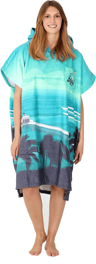 After Essentials Poncho Destination Malibu