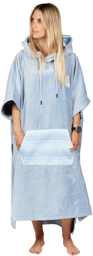 After Essentials Poncho High-End Bleached Blue After Essentials