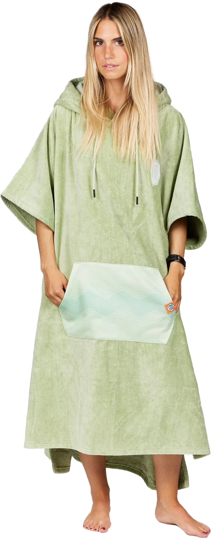 After Essentials Poncho High-End Tender Green  OneSize