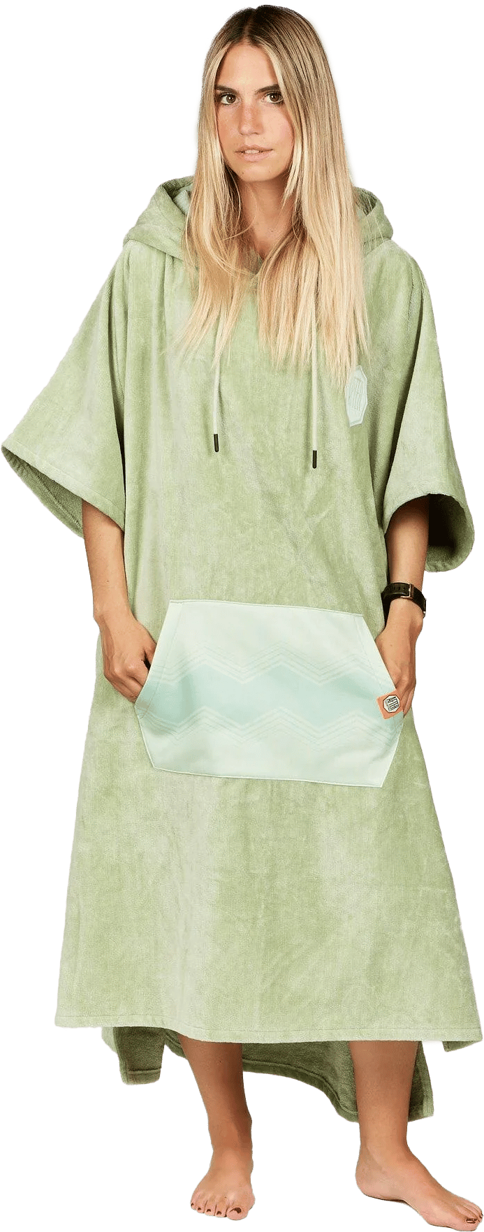 After Essentials Poncho High-End Tender Green After Essentials