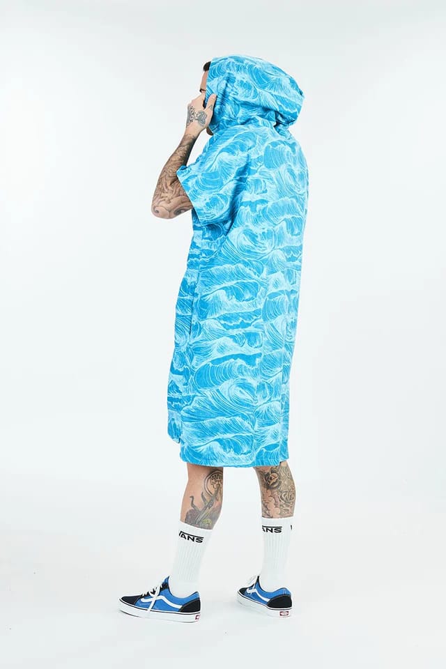 After Essentials Poncho Ocean Blue After Essentials